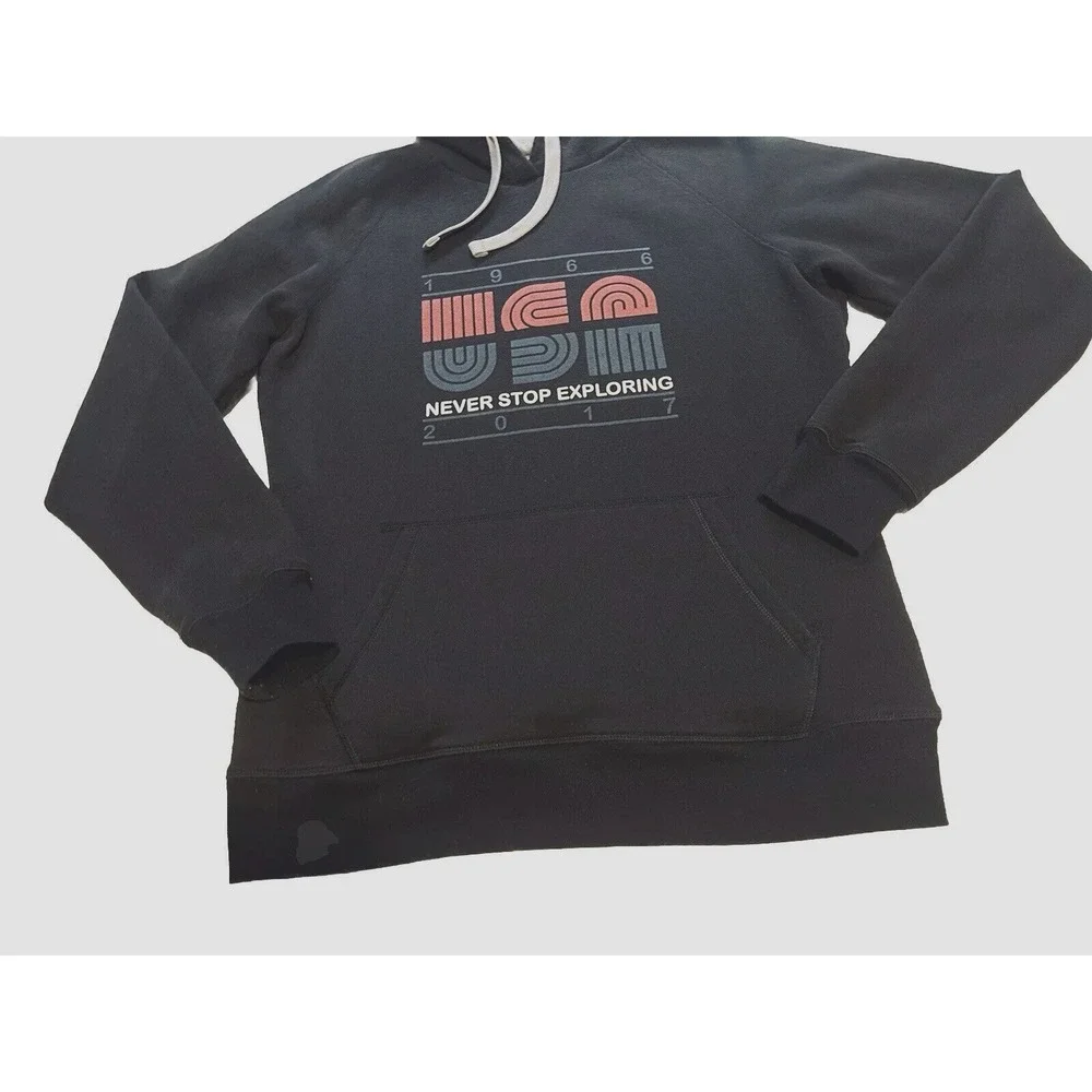 The North Face USA Women's Large Black Hoodie Never Stop Exploring Sweatshirt